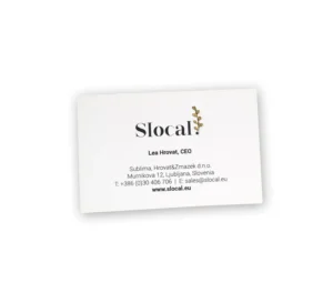 Tisk vizitk s toplim tiskom hot foil logo