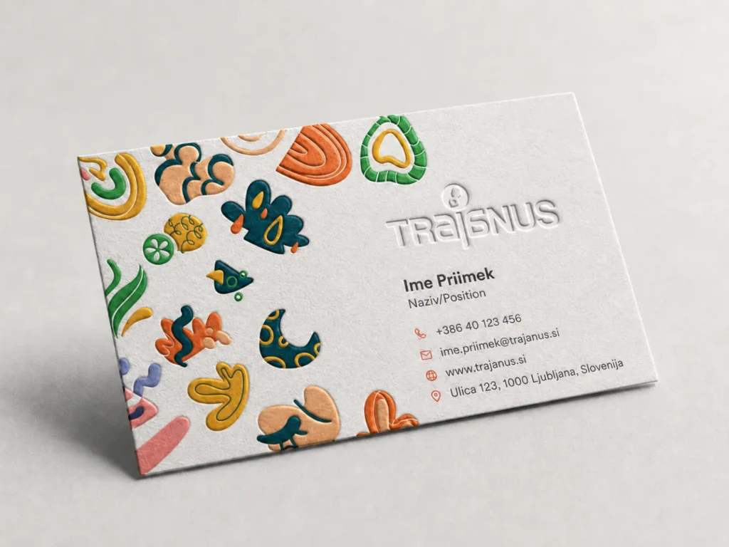 Vizitka embossed debossed – naslovna fotografija